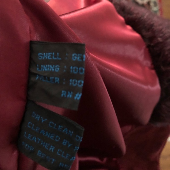 Red leather jacket - Picture 5 of 6